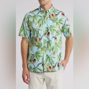 Kahala Hawaiian Shirt Mens MANGO MELE Size xs Cotton